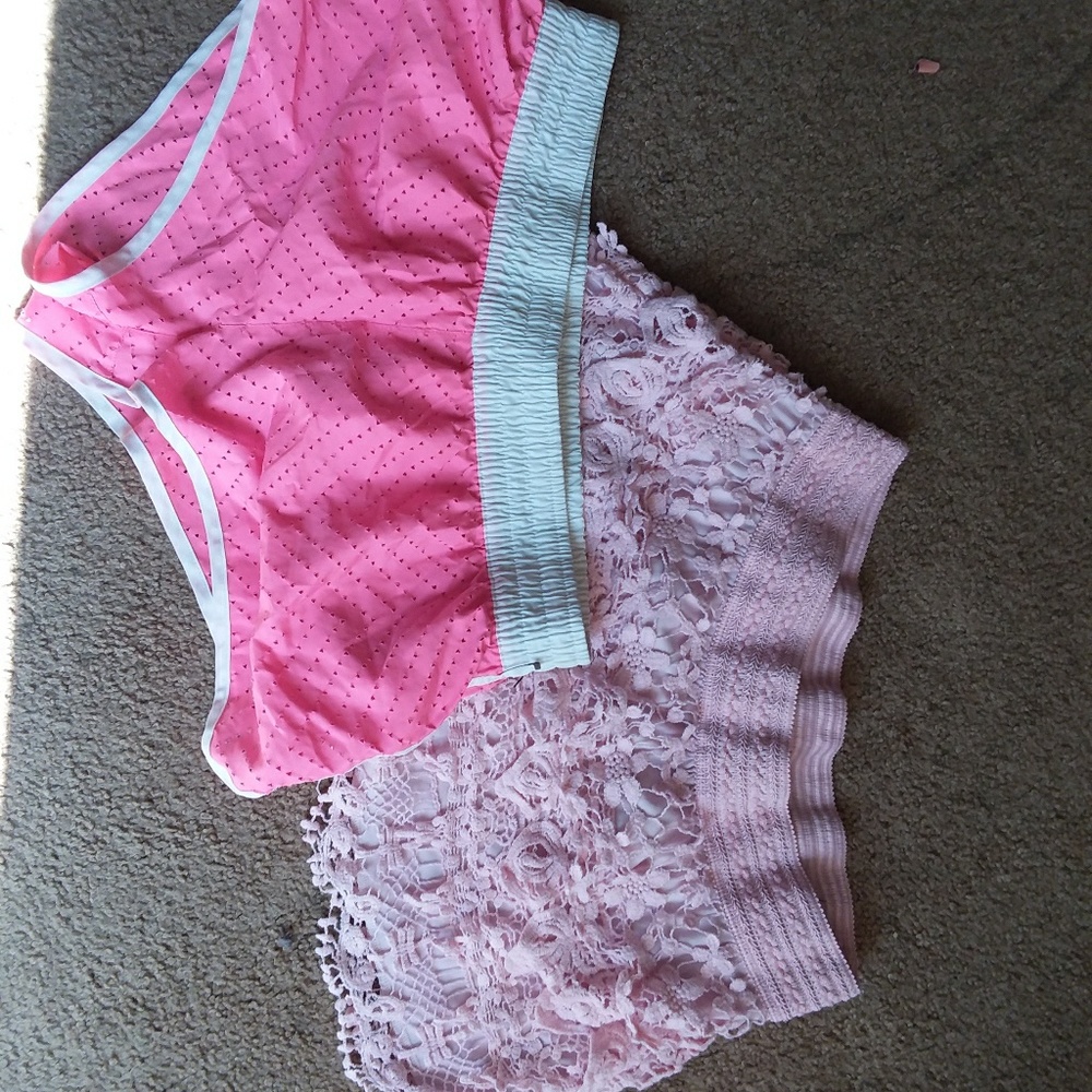 ONE AVAILABLE pink short! SOLD